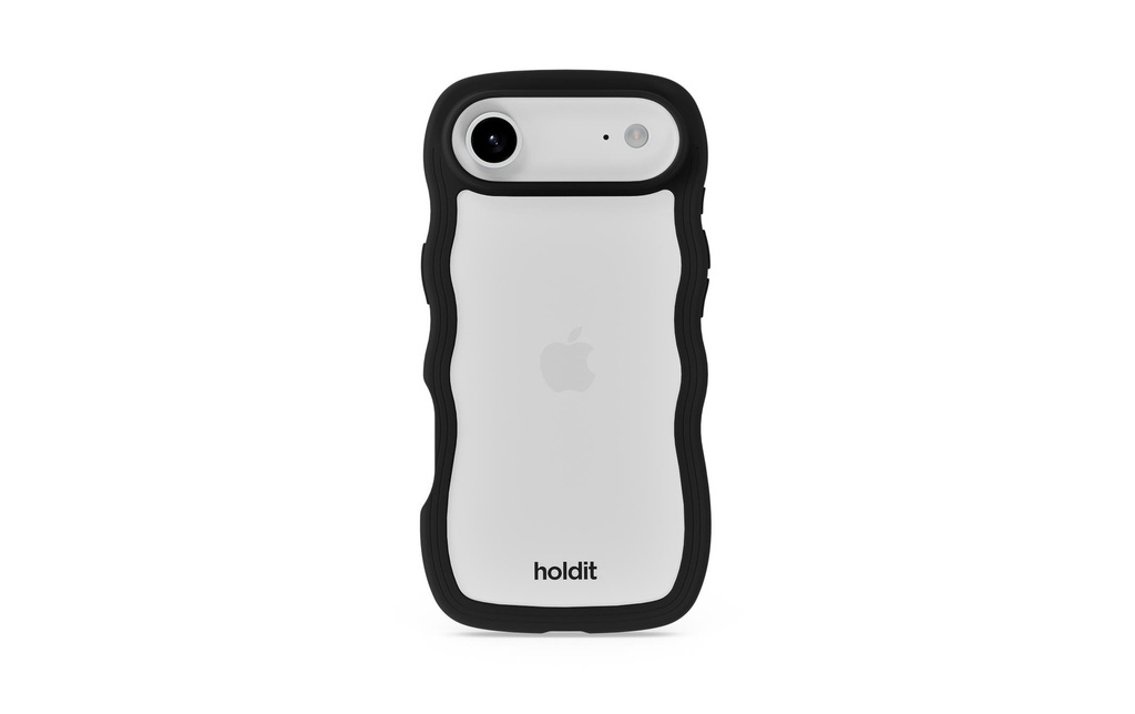 Holdit Coque arrière Wavy iPhone Air Transparent/Noir
