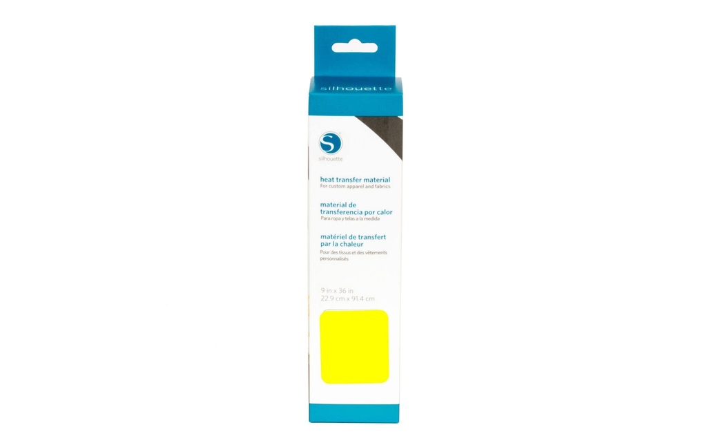 Silhouette Film thermocollant 22.9 x 91.4 cm Jaune néon, lisse