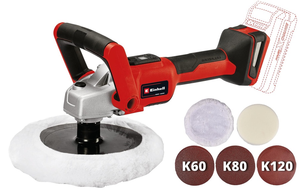 Einhell Automotive Polisseuse sans fil CE-CP 18/180 Li E-Solo