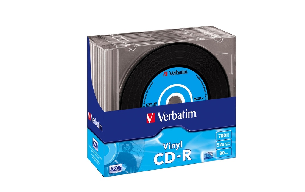 Verbatim CD-R 0.7 GB, Slimcase (10 Pièce/s)