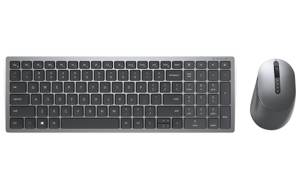Dell Ensemble clavier-souris KM7120W Multi-Device Wireless Disposition du clavier DE