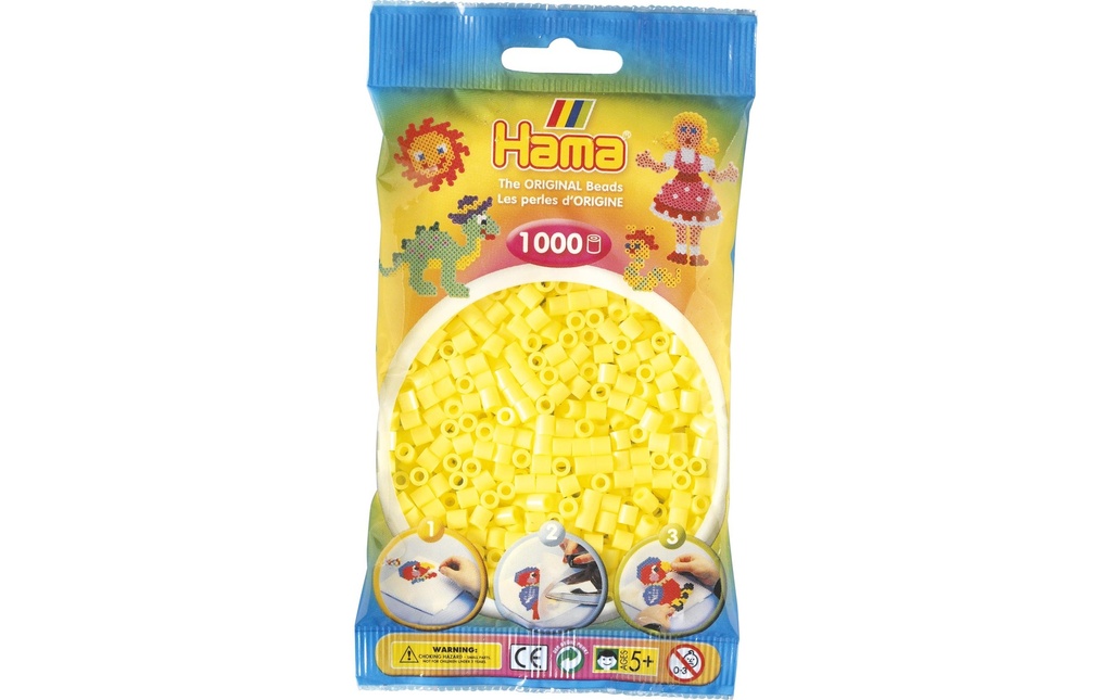 Hama Perles à repasser midi 1000 pcs. Jaune