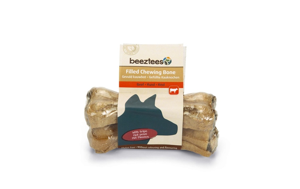 Beeztees Produit à mâcher  Os avec panse, 10 cm, 2 pièces