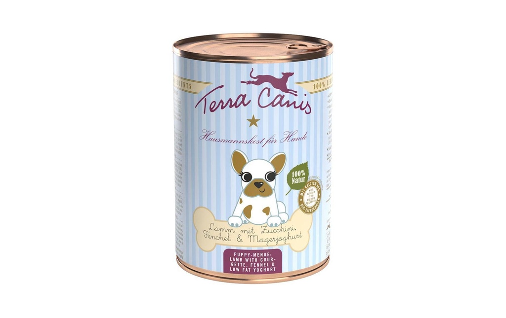 Terra Canis Alimentation humide Menu chiot agneau, 400 g