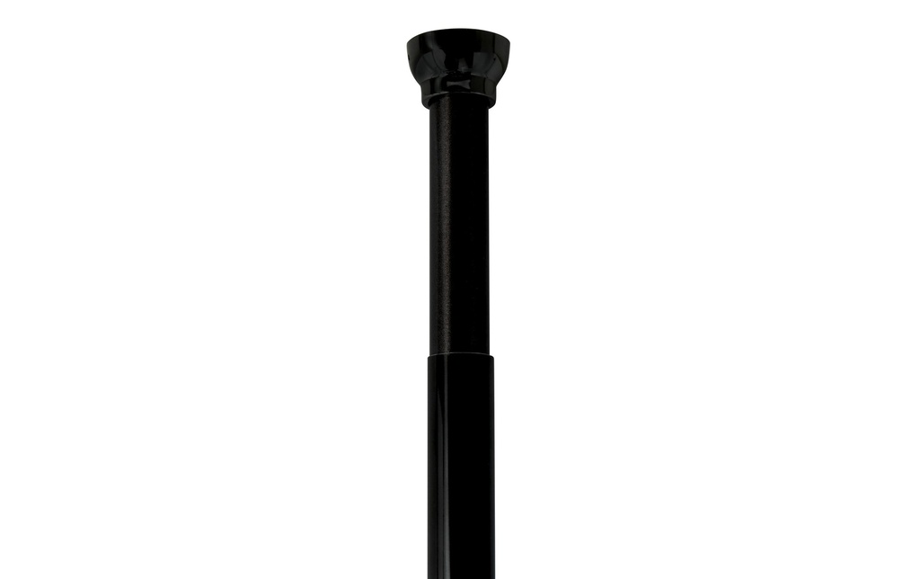 spirella Tringle pour rideau de douche Kreta 75/125 x 2.1 cm, Noir mat