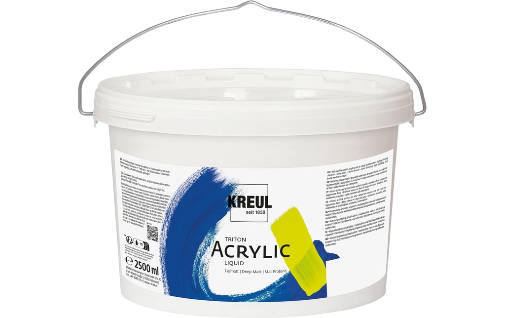 Kreul Peinture acrylique Triton Acrylic Liquid Noir 2500 ml