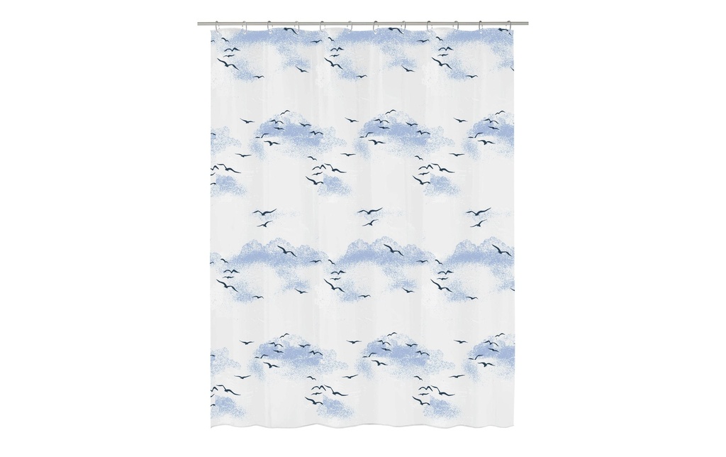 Kleine Wolke Rideau de douche Sky 180 x 200 cm, Bleu