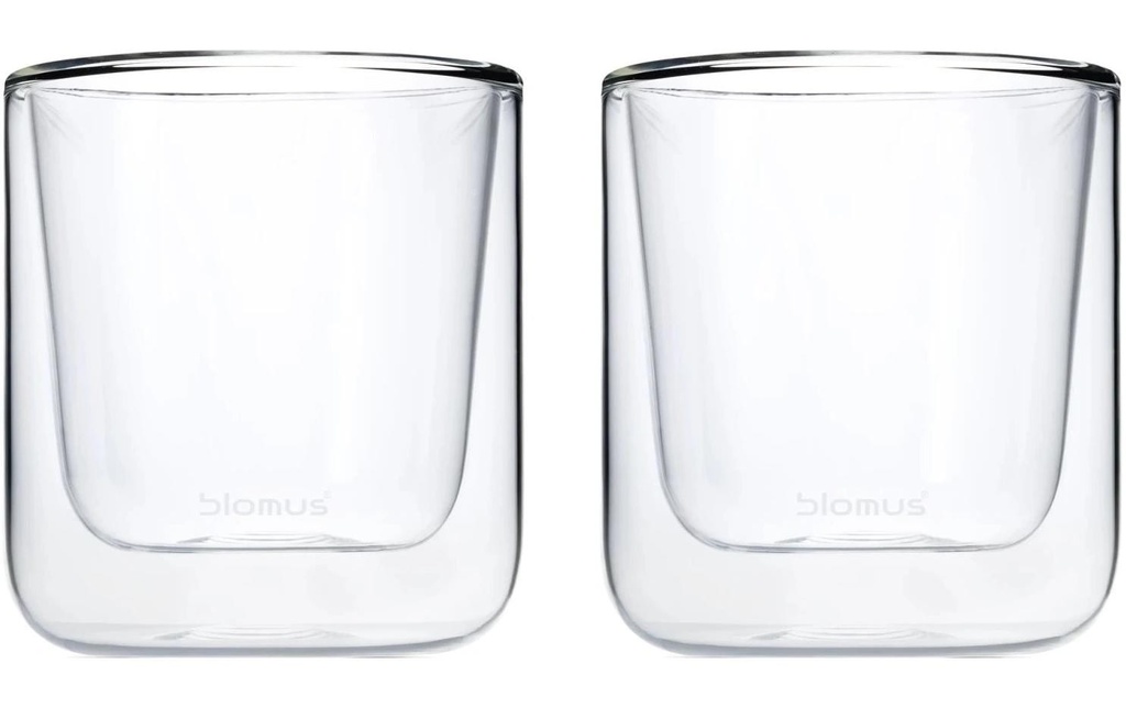 Blomus Gobelet à café Nero 200 ml, 2 Pièce/s, Transparent