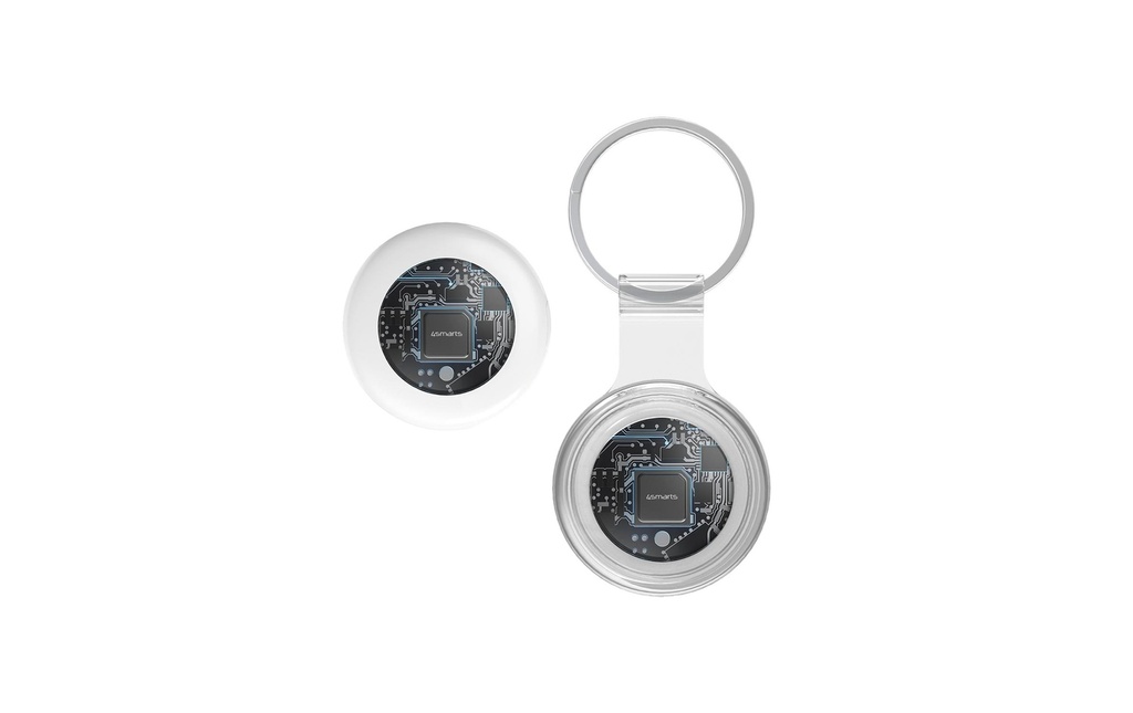 4smarts Localisateur de clé Localisateur SkyTag Lucid, kit de 2 pièces Blanc