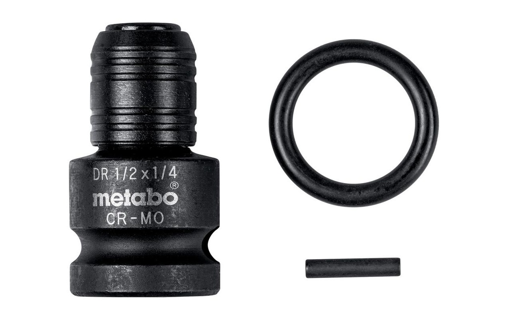 Metabo Adaptateur 1/2 sur 1/4 E 6.3, 3 pièces, résistant aux chocs