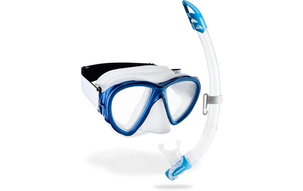 CRESSI Fiji + Gamma Snorkel Combo Clair/Bleu