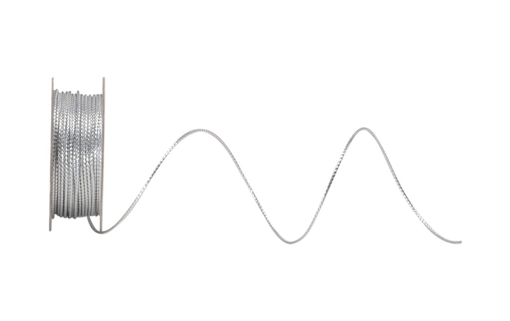 Spyk Cordon Cordon de Lurexa 1 mm x 7 m, Argenté
