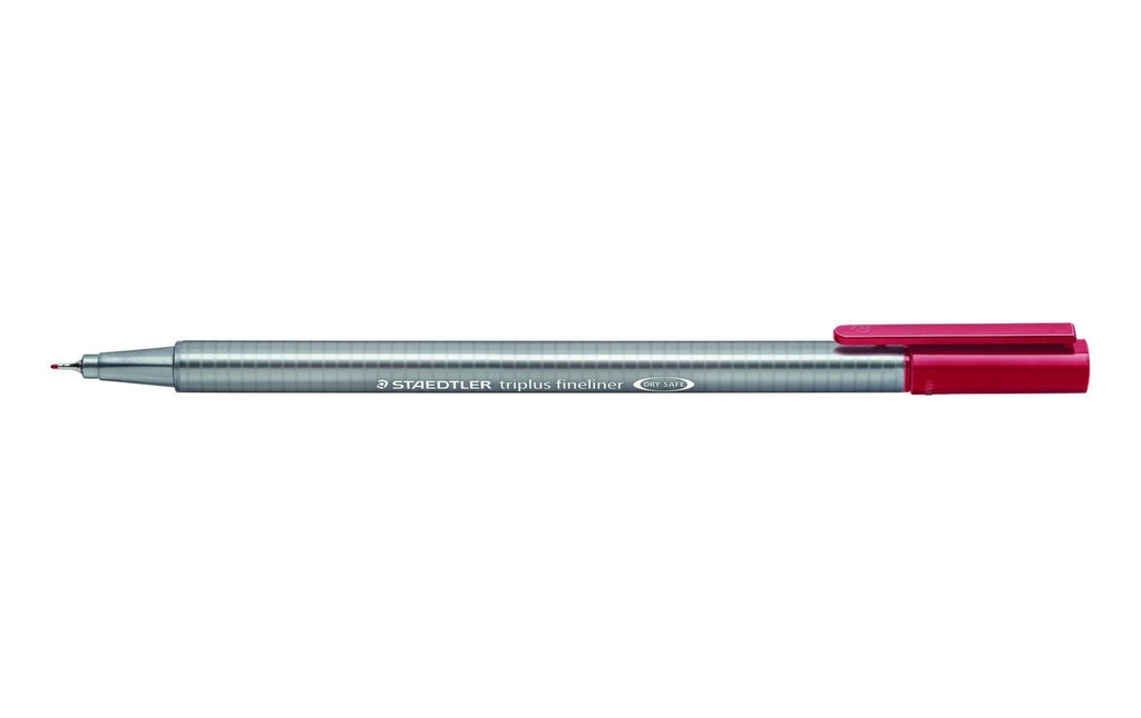 Staedtler Fineliner Triplus 334 0,3 mm, rouge carmin