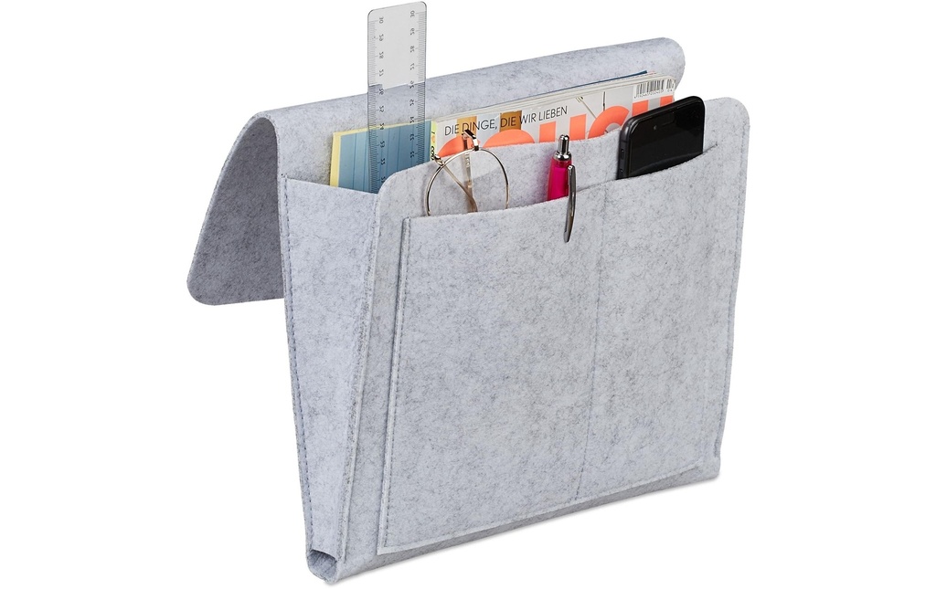 relaxdays Housse de rangement Gris