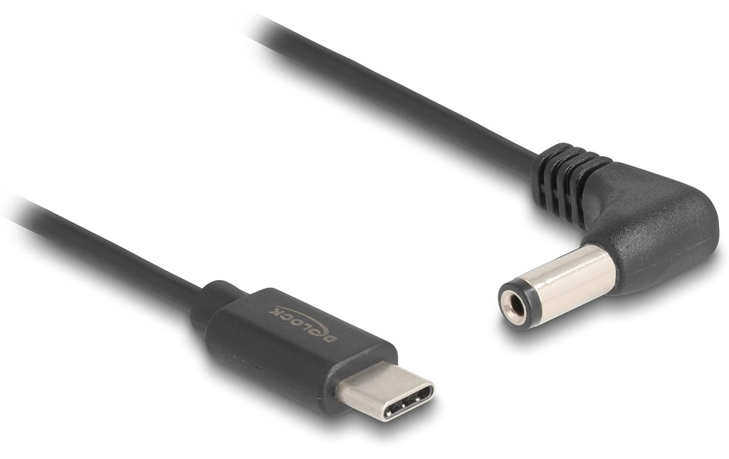 Delock Câble électrique USB Fiche creuse 5.5/2.1 mm USB-C - Spécial 1.5 m