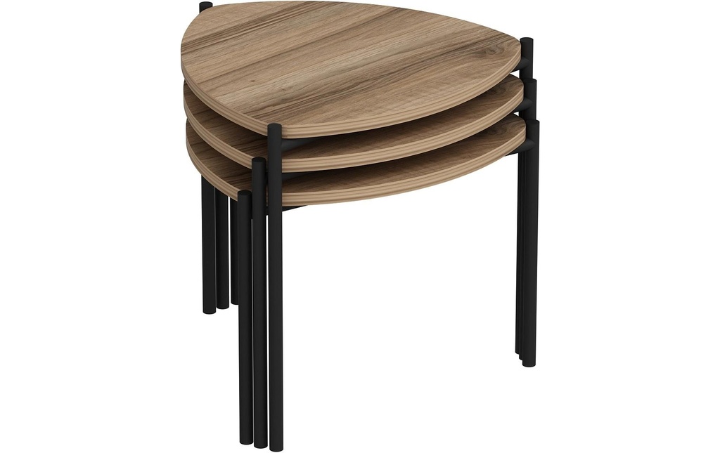 Woody Fashion Table d'appoint Lenny 45 x 45 cm, Brun