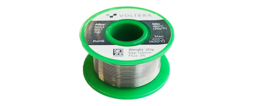 Voltera Étain à braser 1.0 mm, 20 g sans plomb