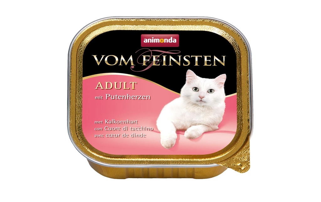 animonda Alimentation humide Vom Feinsten Adulte Coeurs de dinde, 100 g