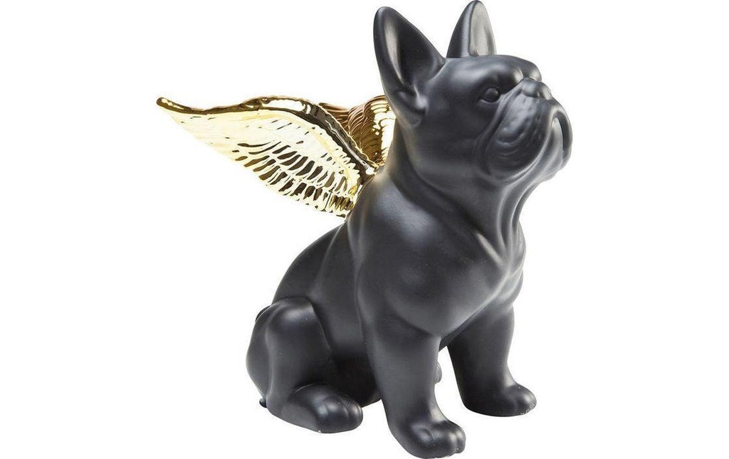 Kare Installateur Sitting Angel Dog Or/Noir