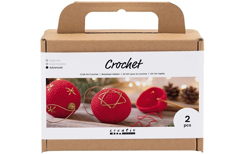 Creativ Company Kits de bricolage Boules de Noël Crochet