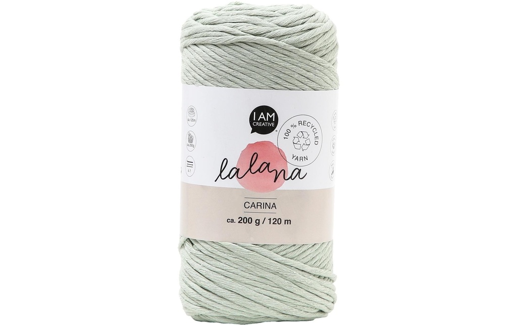 lalana Laine Carina 200 g, Vert-gris