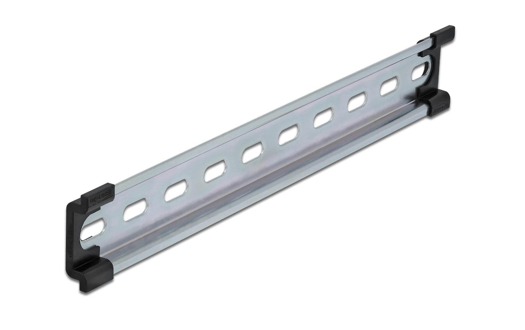 Delock DIN Rail 35 x 7.5 mm, 25 cm en acier