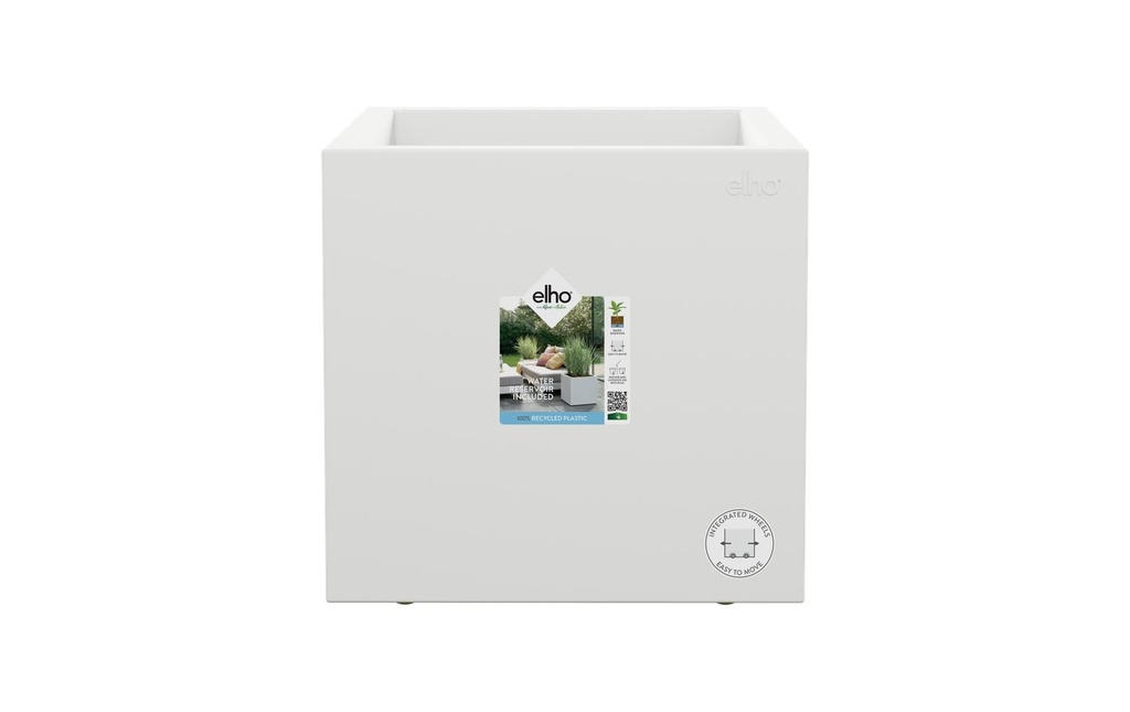 Elho Pot de fleur Next carré 40 cm Blanc