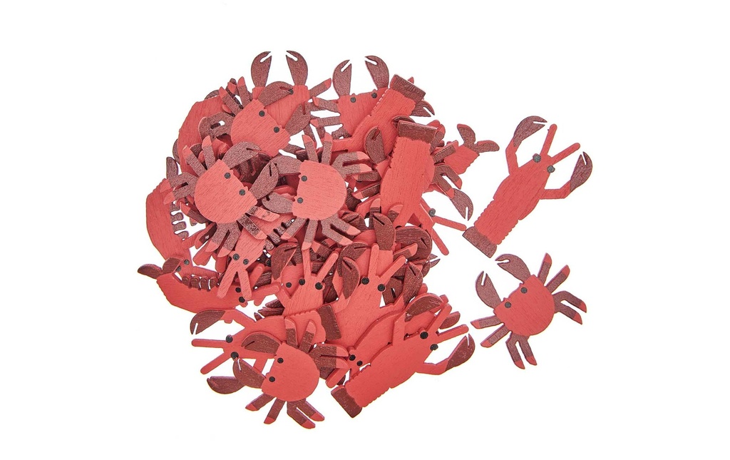 Rico Design Décoration à éparpiller Animaux marins 36 pièces, Rouge