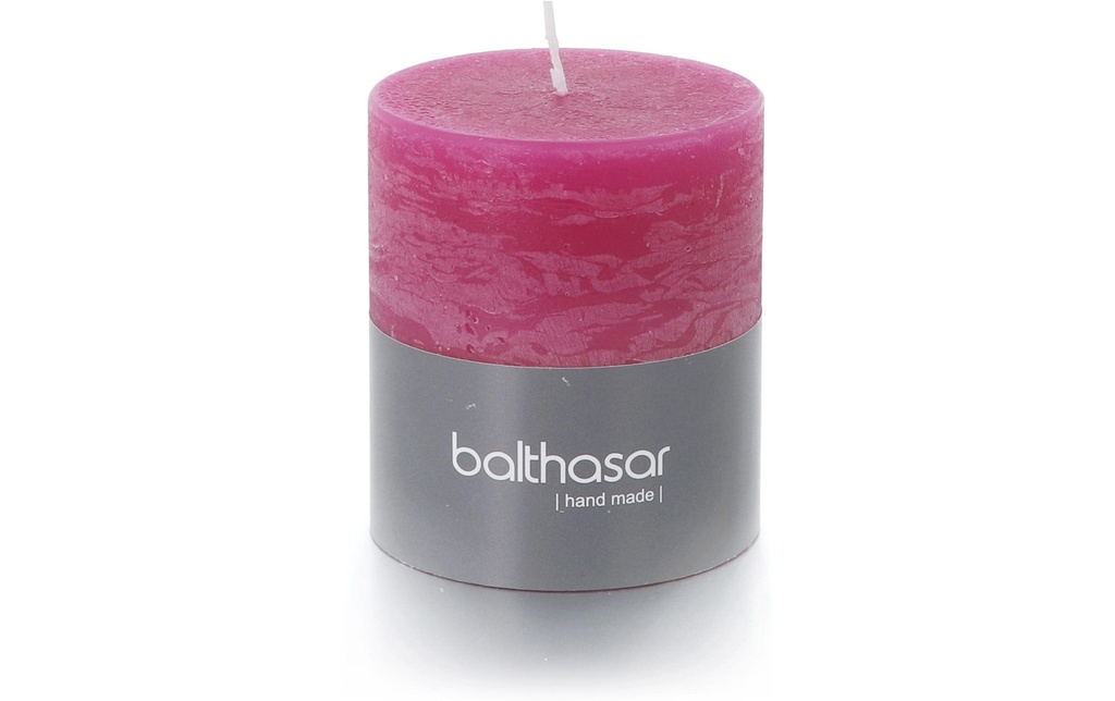 balthasar Bougie cylindrique Rustico 7 x 8 cm, framboise