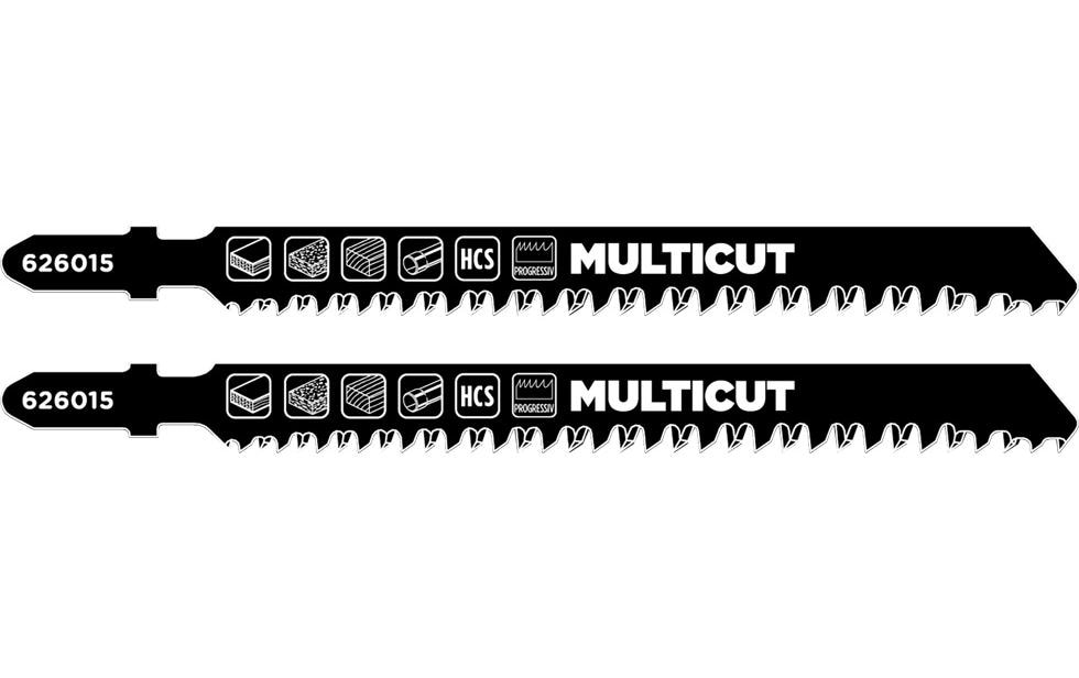kwb Jeux de lames de scie sauteuse Multicut HCS 2 pièces