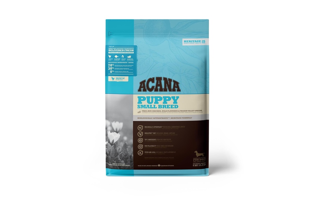 Acana Alimentation sèche Puppy Small Breed Recipe, 6 kg