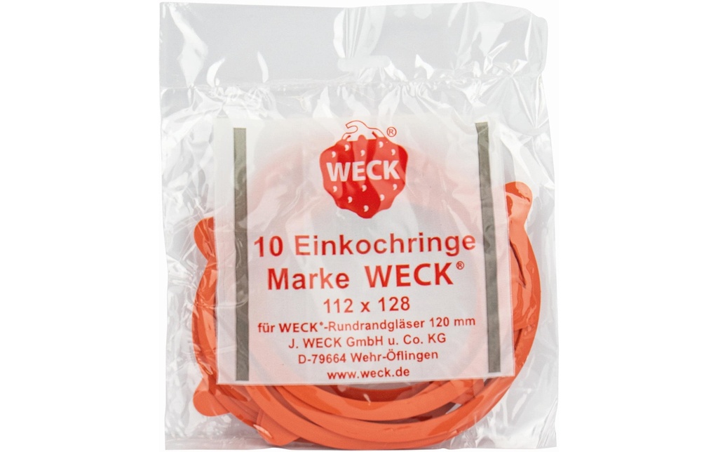 Weck Bague d’étanchéité en caoutchouc Ø 12 cm 10 Pièce/s, Rouge