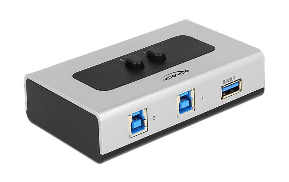Delock Boîte de commutation USB3.0, 2 Port