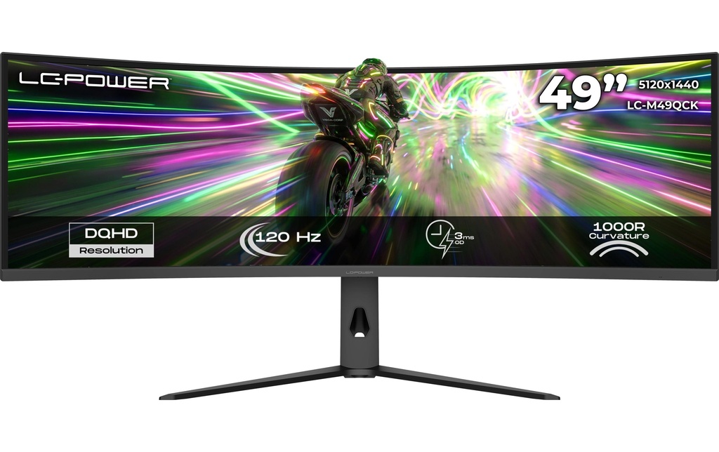 LC-Power Moniteur LC-M49QCK 49 , 5120 x 1440