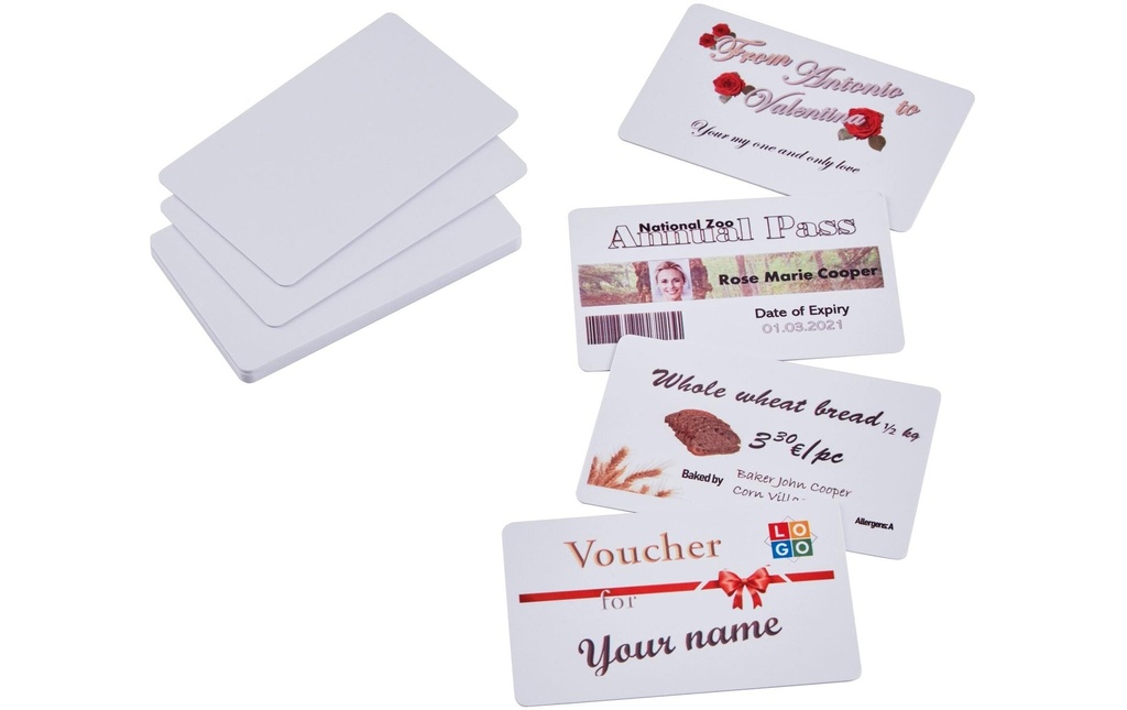 Colop Étiquettes Cartes en PVC 85.5 x 54 mm, 50 pièces