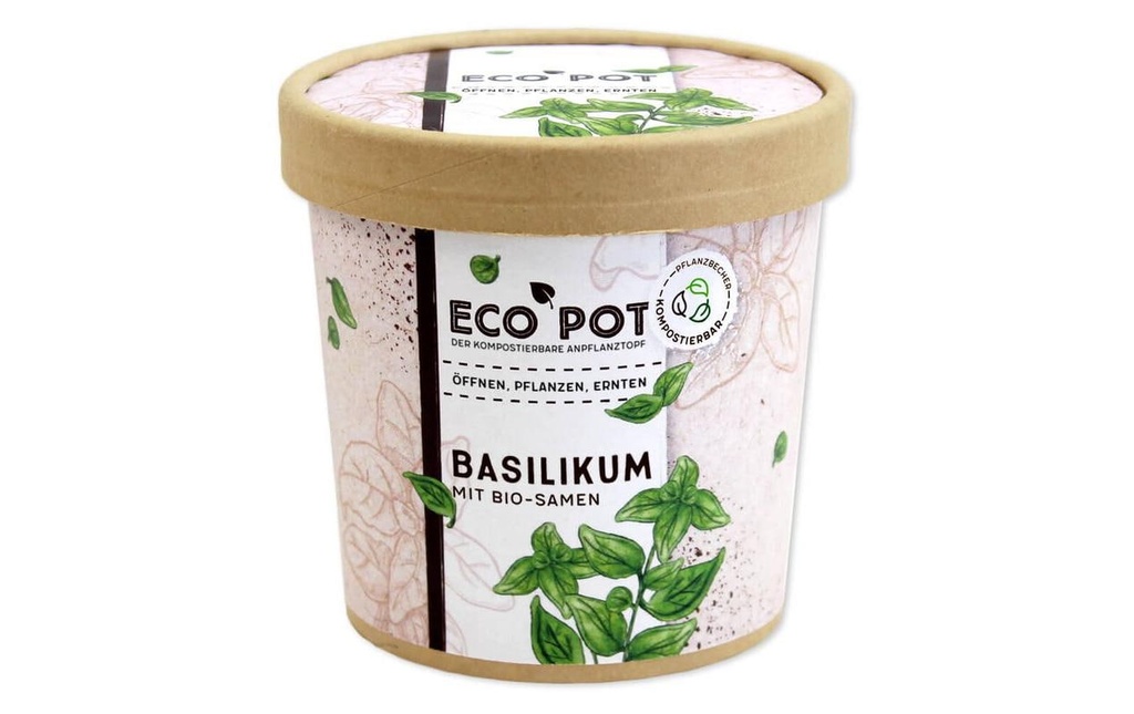 Feel Green EcoPot Basilic BIO