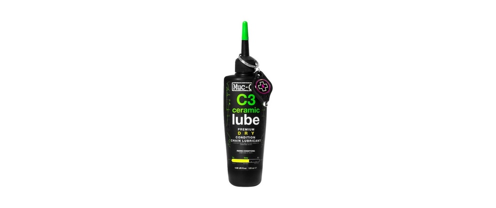 Muc-Off Huile de chaîne C3 Dry Ceramic Lube 120 ml