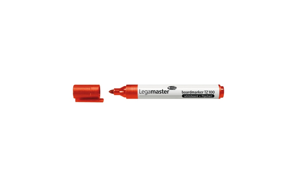Legamaster Marqueur pour tableau blanc TZ100, Rouge, 10 pièces