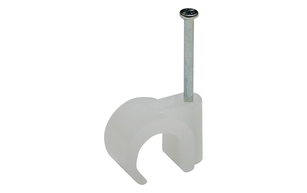 STEFFEN Bandeaux de clous pour câble 11-15 mm, blanc 25 pièces