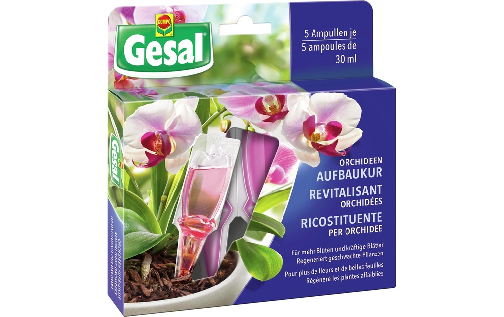 Gesal Cure reconstituante pour orchidées 5 x 30 ml