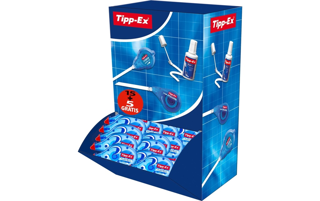 Tipp-Ex Roller de correction Pocket Mouse grand emballage 4.2 mm, boîte de 20