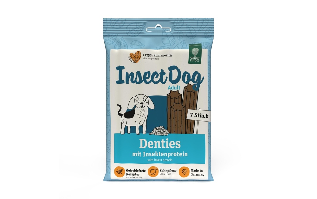 Green Petfood Produit à mâcher  InsectDog Denties, 180 g