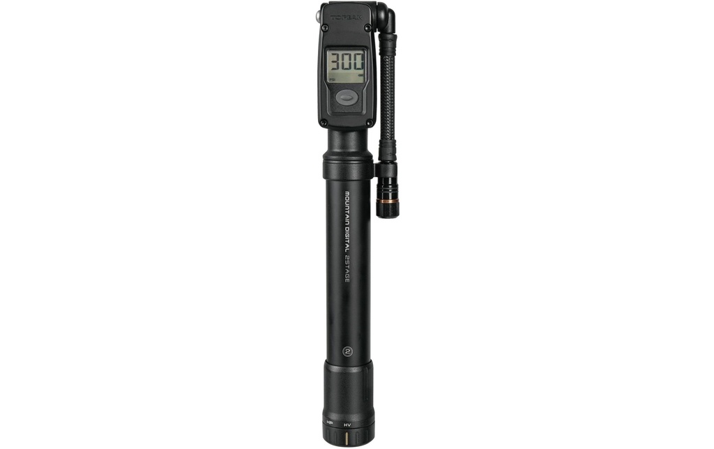 Topeak Pompe à amortisseur Mountain Digital 2Stage