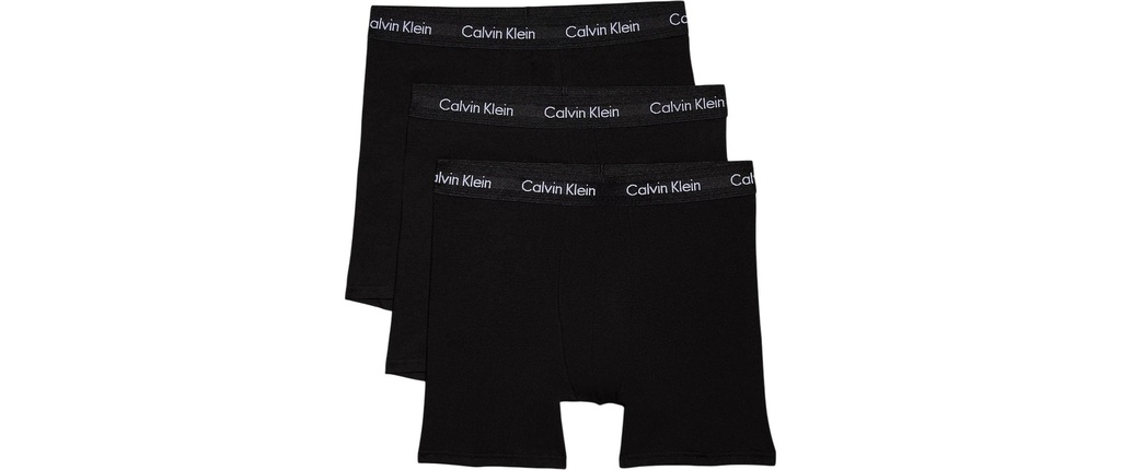 Calvin Klein Wäsche Boxer Brief 3Pk Blanc/Noir, M