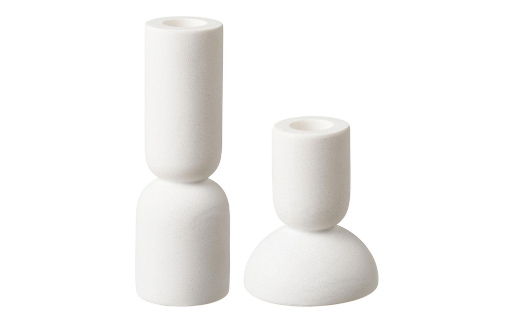 House Nordic Bougeoir Lot de 2, blanc