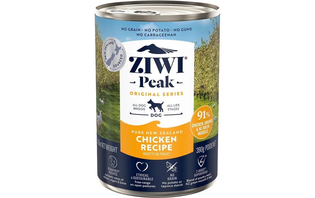 ZIWI Peak Alimentation humide Chicken 390 g