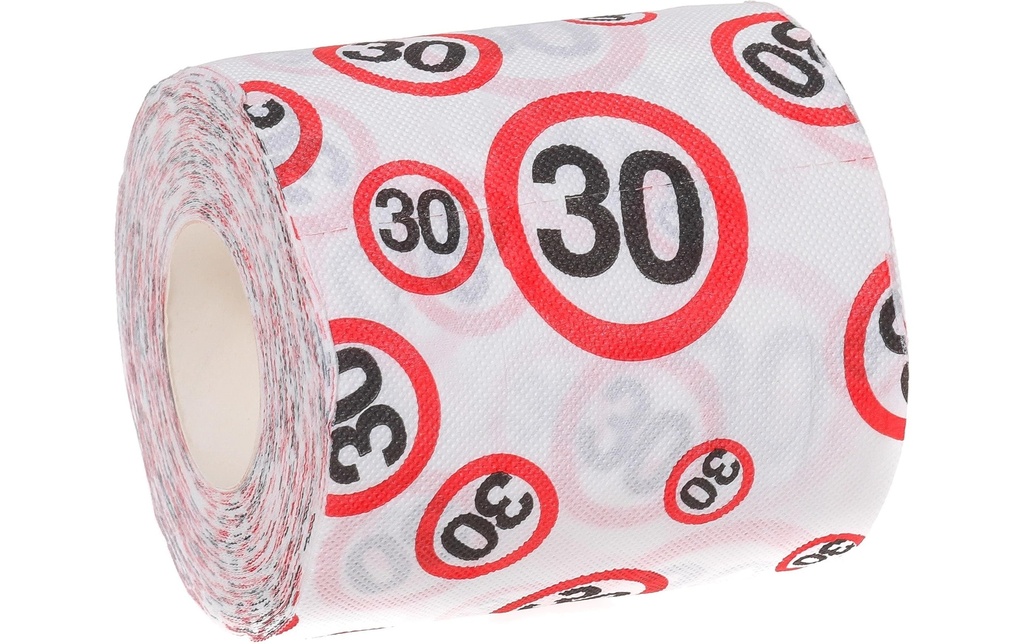 Trendcompany Articles de farces et attrapes Papier WC 30e anniversaire
