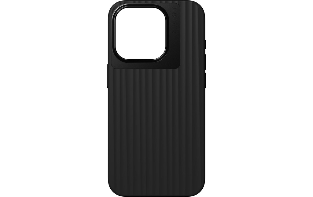 Nudient Coque arrière Bold Case iPhone 15 Pro Charcoal Black