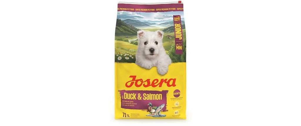 Josera Alimentation sèche Mini Junior Duck & Salmon 10 kg