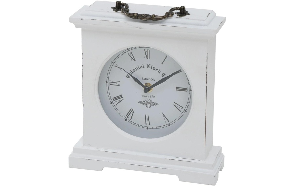 Boltze Horloge de bureau Betty Blanc